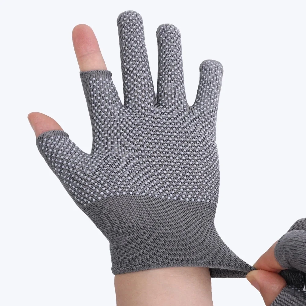 Touchscreen-Nylon-Handschuhe für Männer und Frauen, rutschfeste, atmungsaktive Halbfinger-Handschuhe für Sommer, Outdoor, Reiten, Sport, Fitness, Sonnenschutz – Detail 9