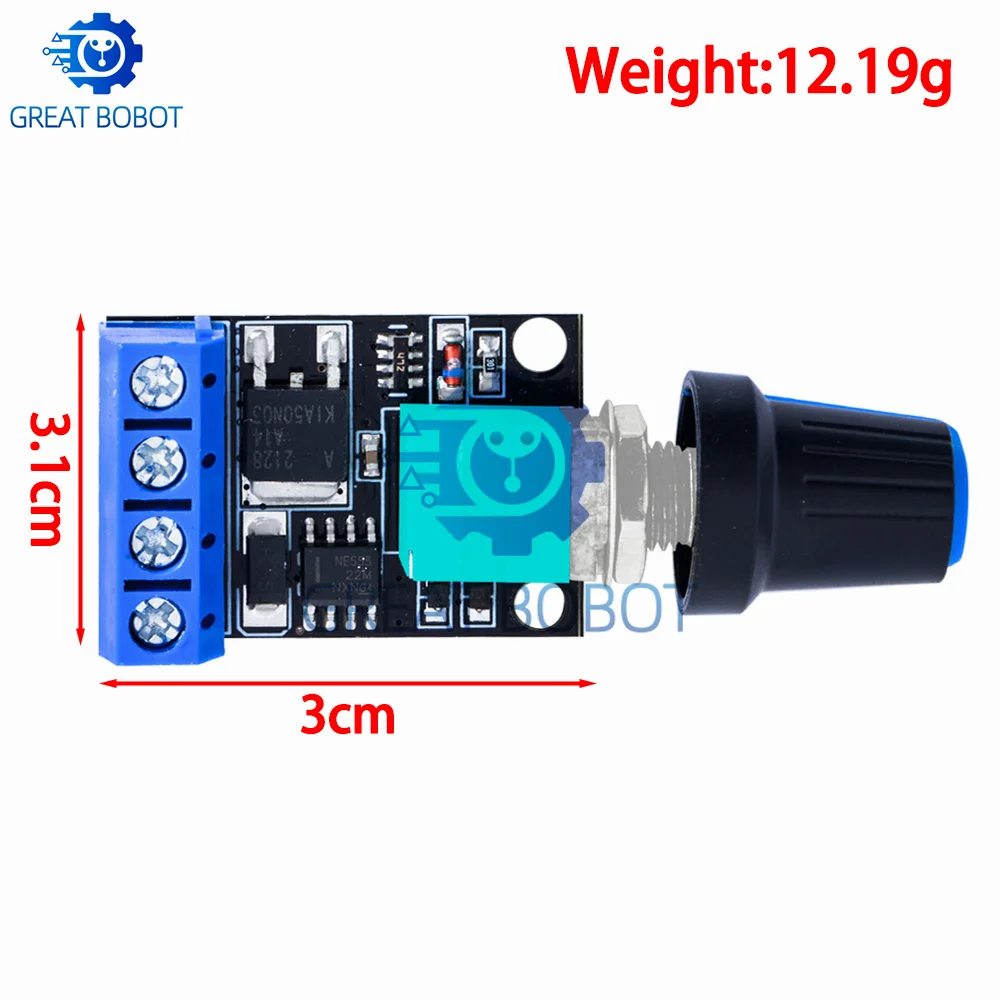DC 1.8V-35V PWM Motor Speed Controller: Adjustable Drive Module with 2A/3A/5A/10A (30W/80W/90W)