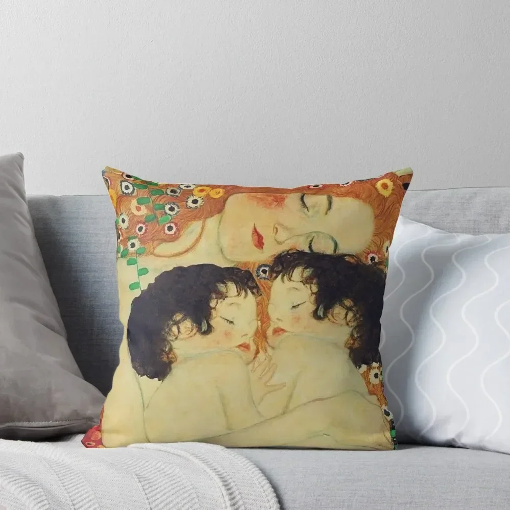 

Klimt Three Ages of Woman Mother and Child Throw Pillow Christmas Throw Pillows Covers christmas decorations 2025 pillow