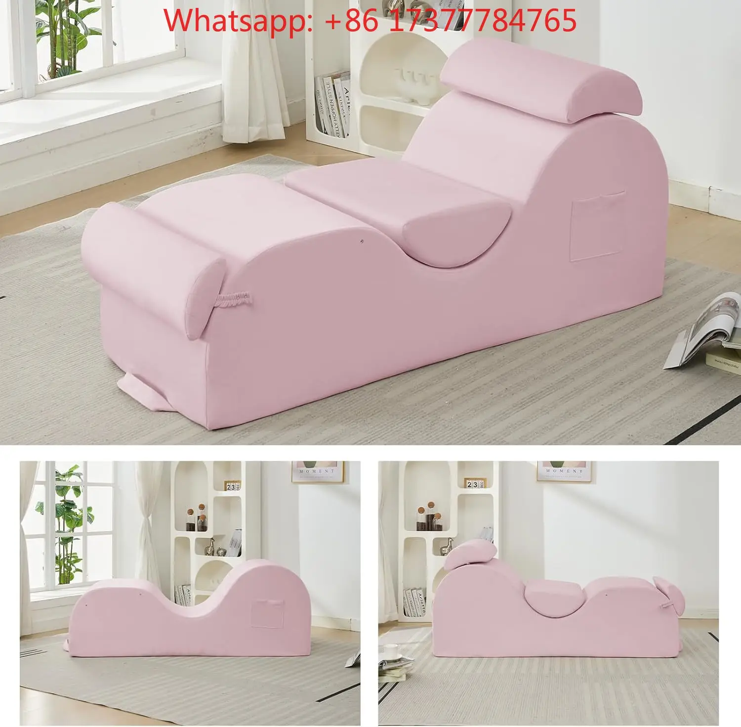 Modern Design Sports Ergonomics Curved Chair Interior Living Room Bedroom Sofa Yoga Chair