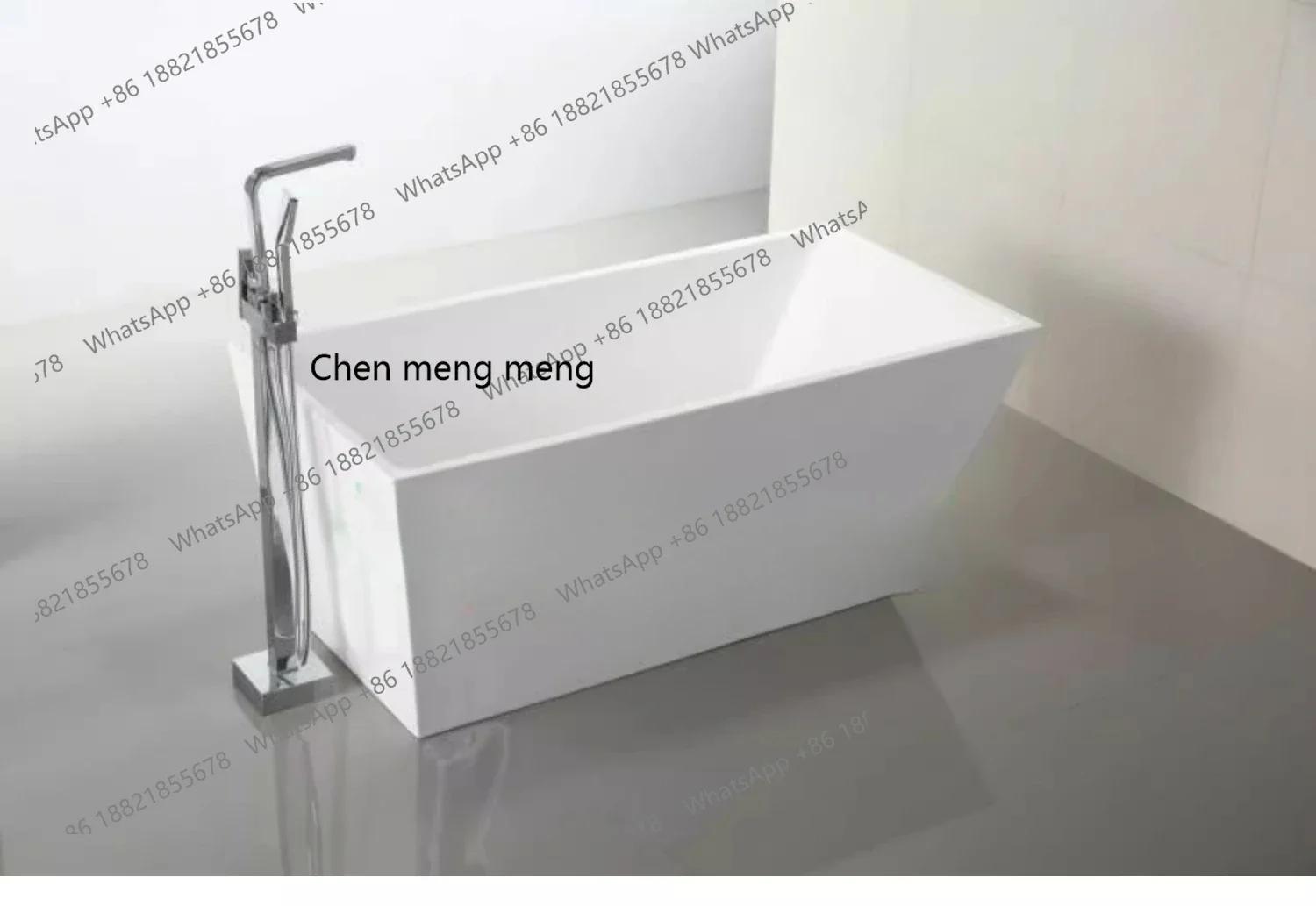 X  Bathtub Acrylic, Freestanding, Bathtub, Thin Edge, Bathtub