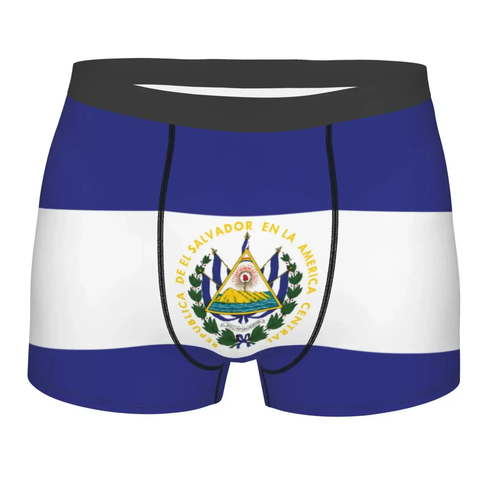 Flag Of El Salvador Pattern Men Underwear Boxers Breathable Mens Boxershorts Men's Panties Underpants Man Boxers Briefs Trunks