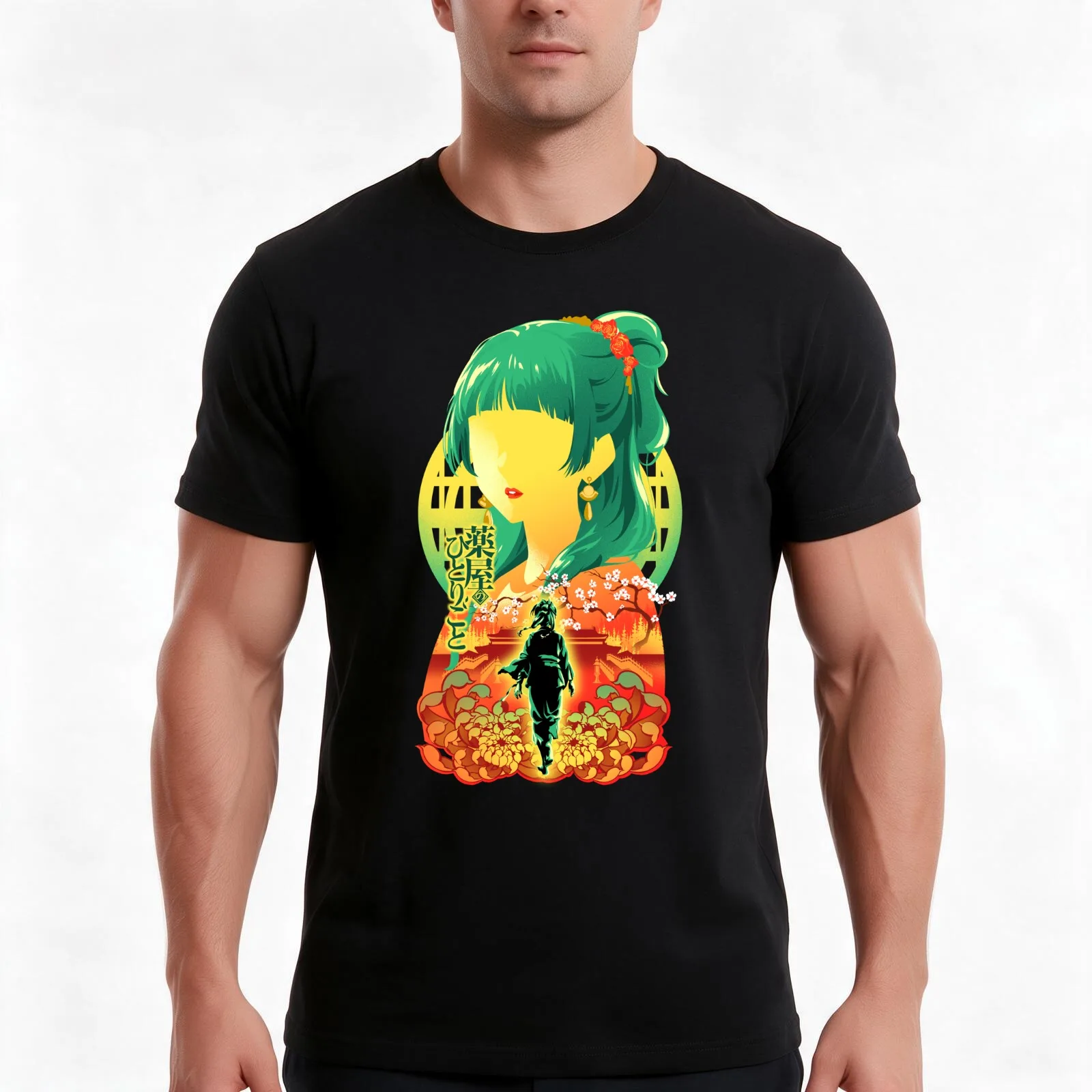 Apothecary Diaries White v2 T-Shirt, Summer Casual Cotton Tee, Oversized Streetwear Tops, Vintage Graphic Print, 100% Cotton