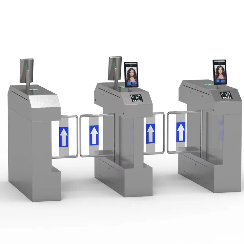Office Building School Supermarket Premium 304 Stainless Steel Automatic Access Control Entrance Exit Turnstile