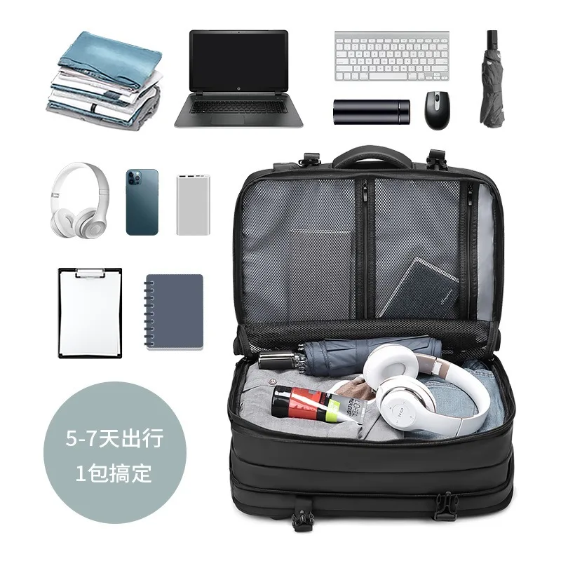 Backpack Large Capacity Business Travel Luggage Casual Expandable Multifunctional Computer Backpack 3