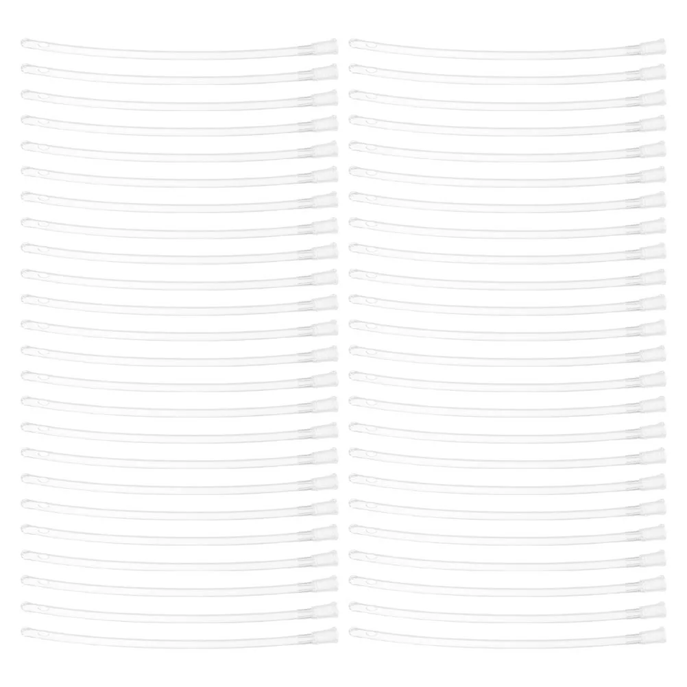 

Parrot Hand Feeding Tube 100Pcs Clear Baby Bird Rearing Hose Durable ABS Feeder Supply Small Bird Feeding Tool Kit Accessory