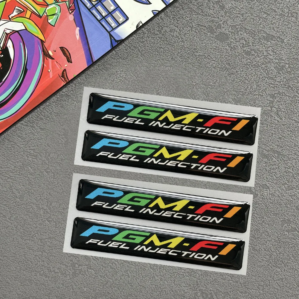 MOTO Sticker FI PGM Motorcycle Fuel Injection Modification Accessories Soft Rubber Decorative Decal Universal Engine Hood Label