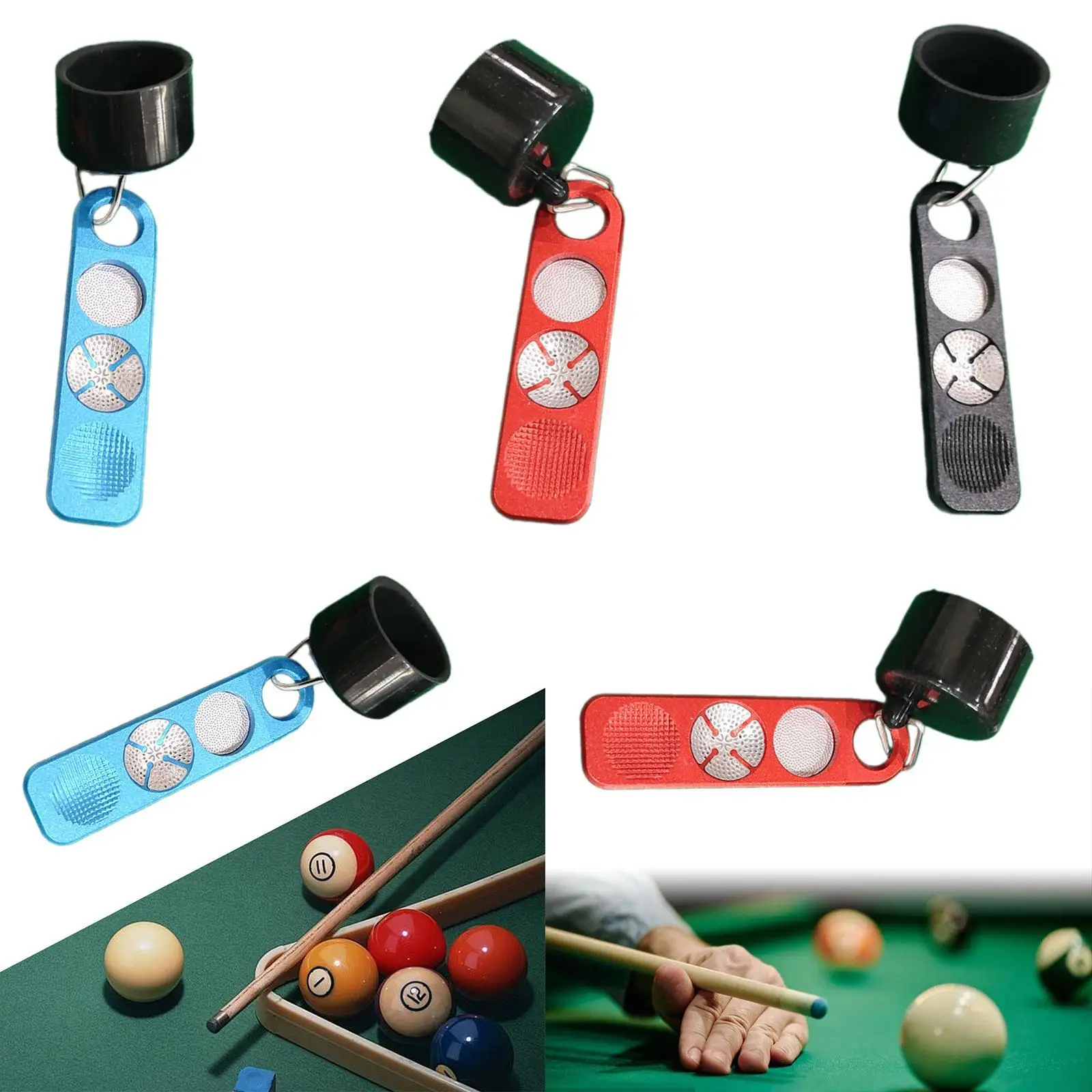 

Держатель для мела для бильярдного кия Портативный многофункциональный для эффективного и быстрой ремонта наконечника кия Основный полировщик 4 в 1 для энтузиастов
