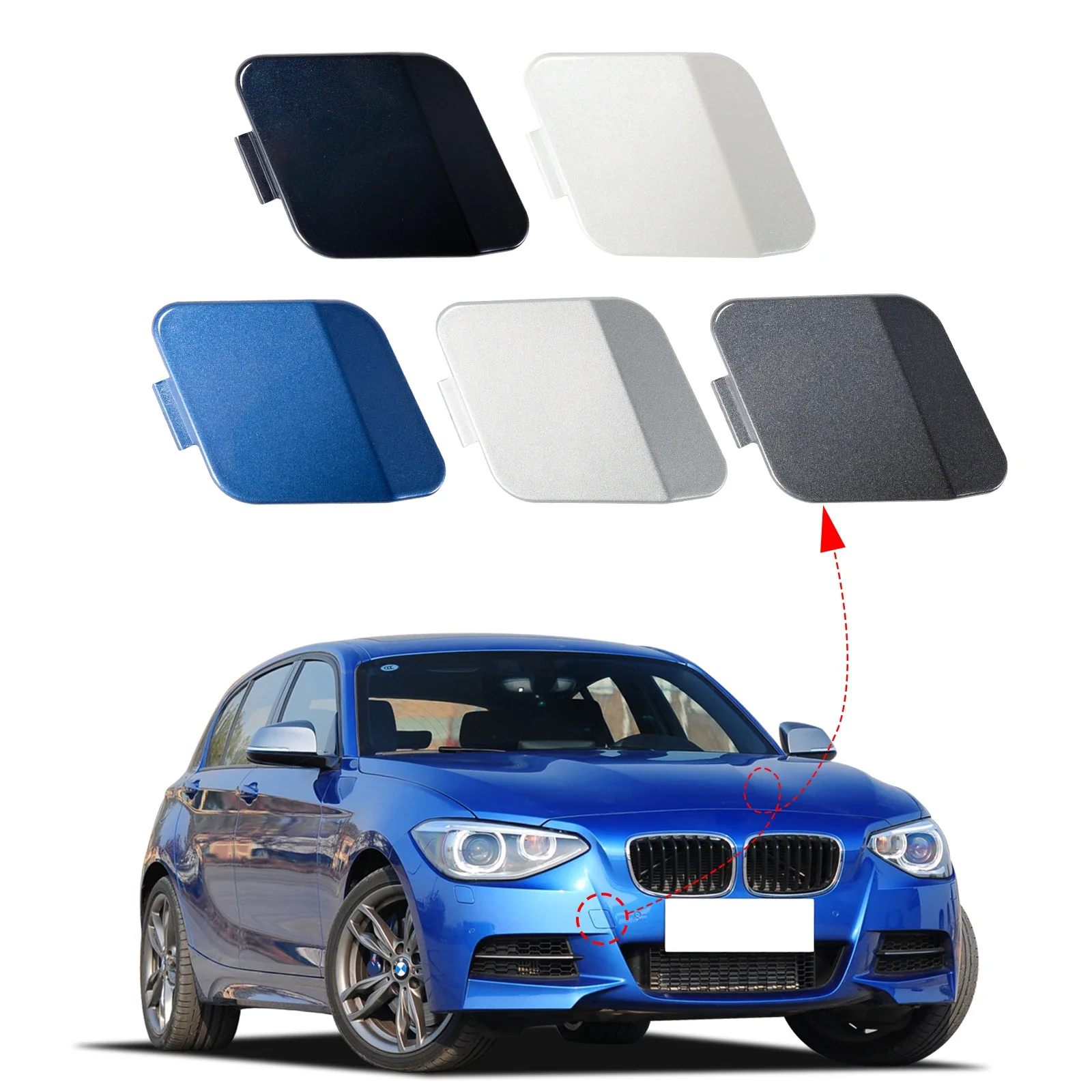

Крышка фаркопа переднего бампера OLANGDA для BMW 1 SERIES F20 F21 M-SPORT для 114i 116d 116i120d 125i 2012 2013 2014 5111805