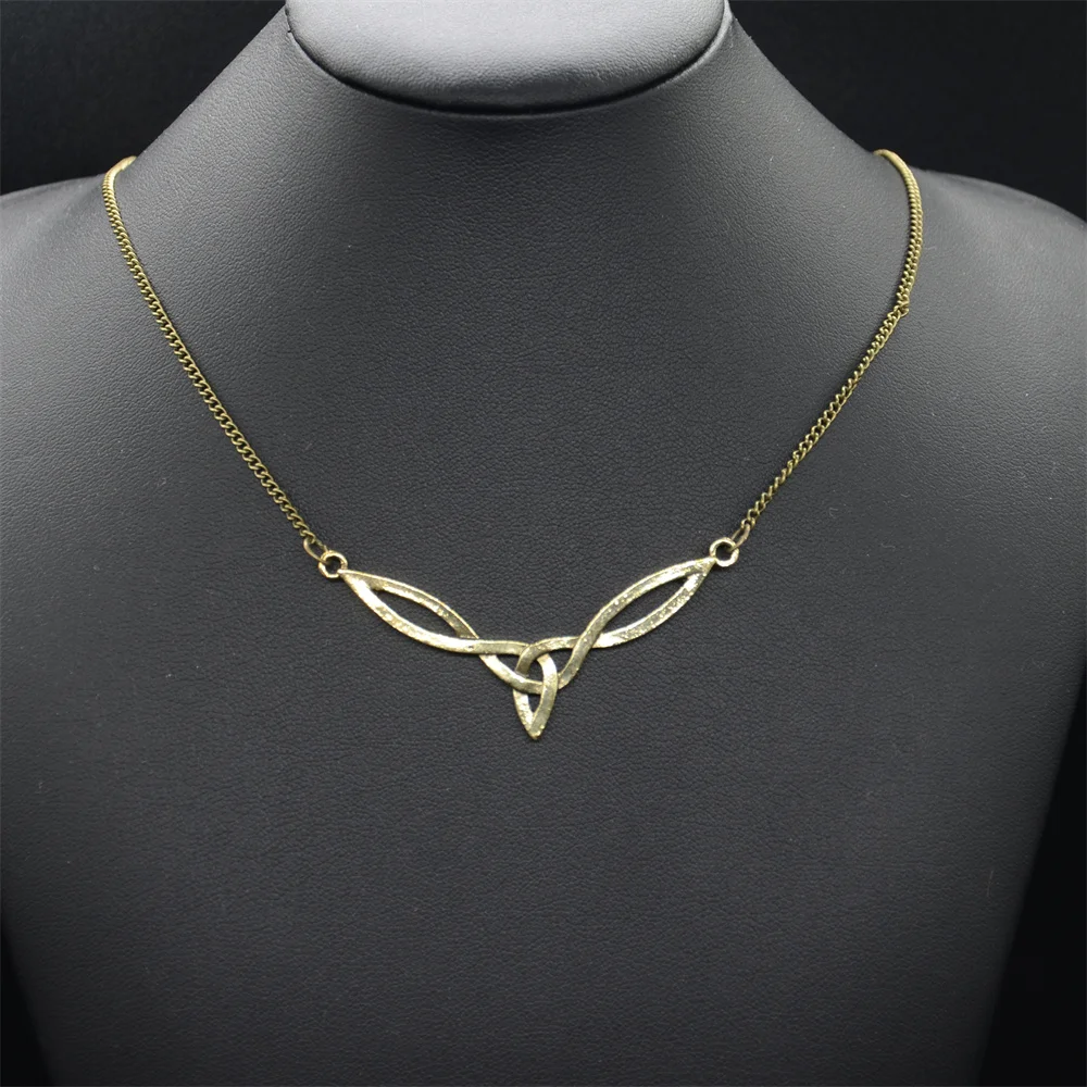 Classic Trinity Symbol Irish Knot Jewelry Ethnic Women Necklaces Pendants Vintage Jewlery