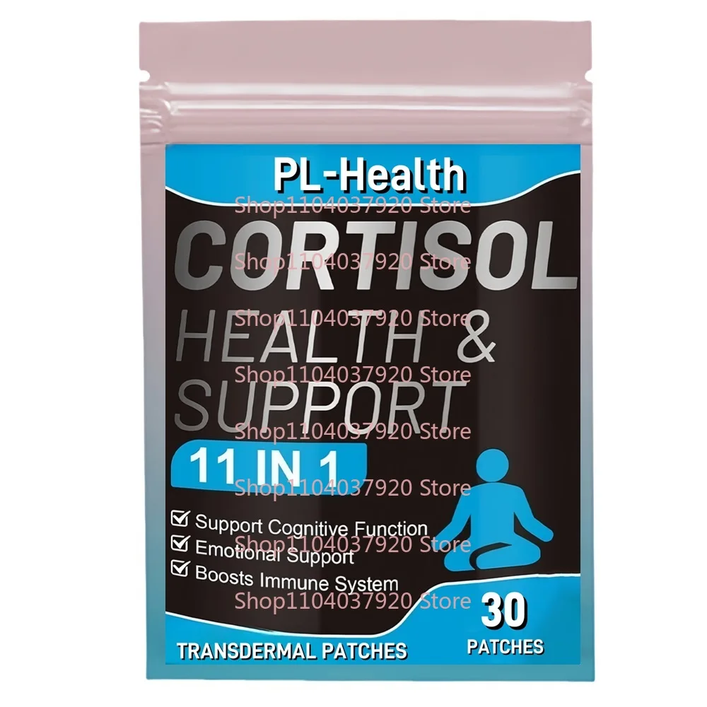 

30 Patches Cortisol Transdermal Patches for Women and Men Support Calm Relaxation, Balanced Energy