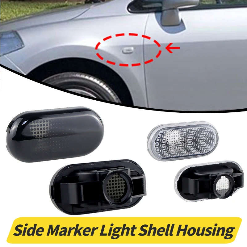 2PC For Nissan Note/Navara/Pathfinder/Qashqai/Tiida Car Turn Signal Side Fender Marker Light Lamp Cover Shell Housing Left&Right