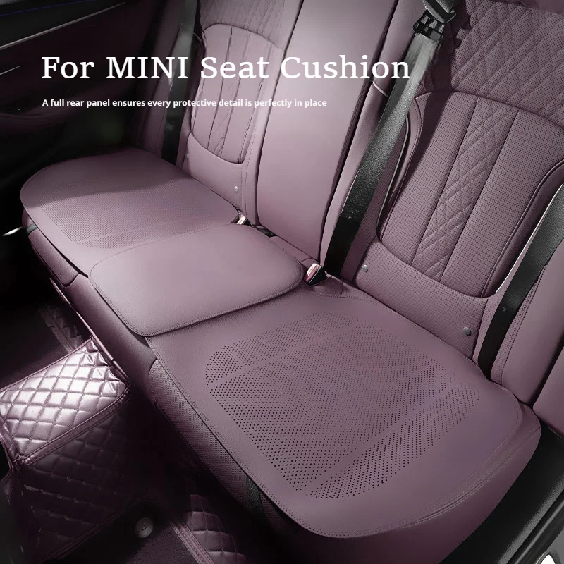 For BMW Mini Cooper Clubman One F55 F56 New Nappa Leather Ultra-Thin Premium Breathable All Season Car Seat Cushion