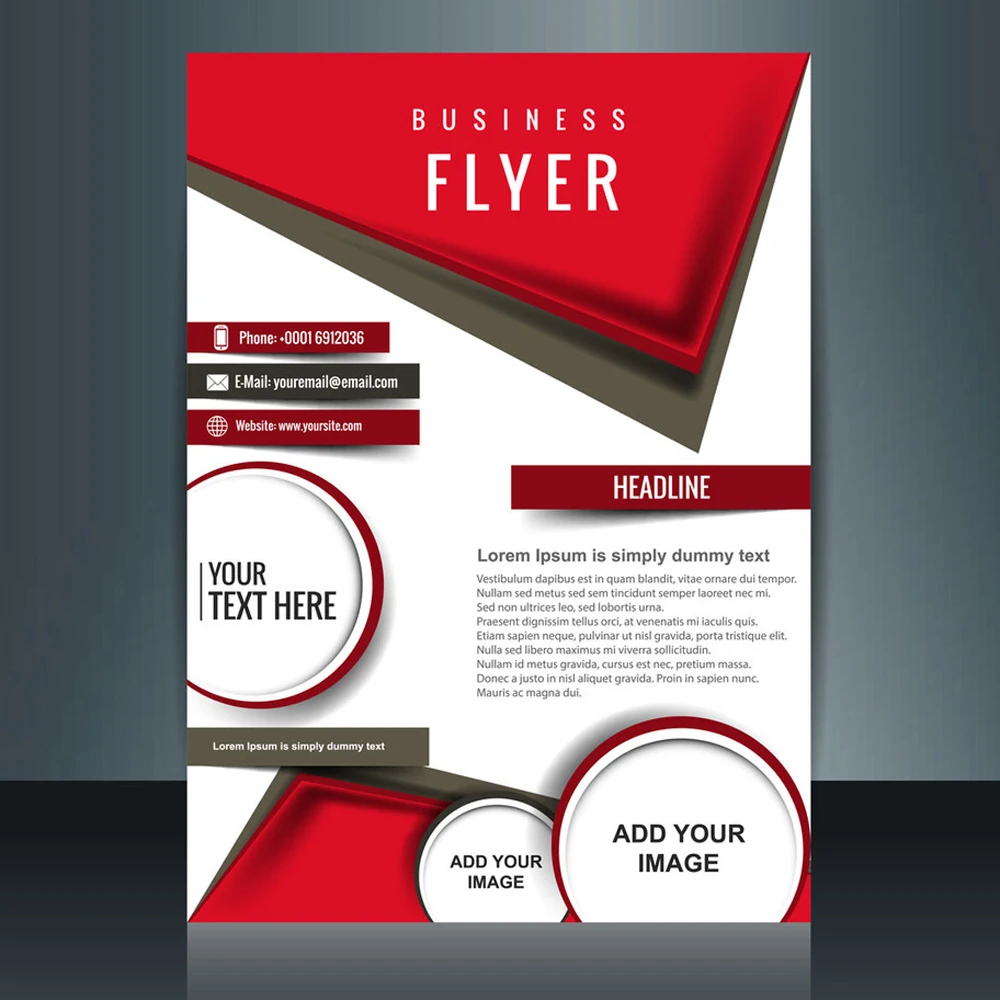 Customized flyers A5, A6  130gms paper printed poster color Advertising Flyer poster double sided