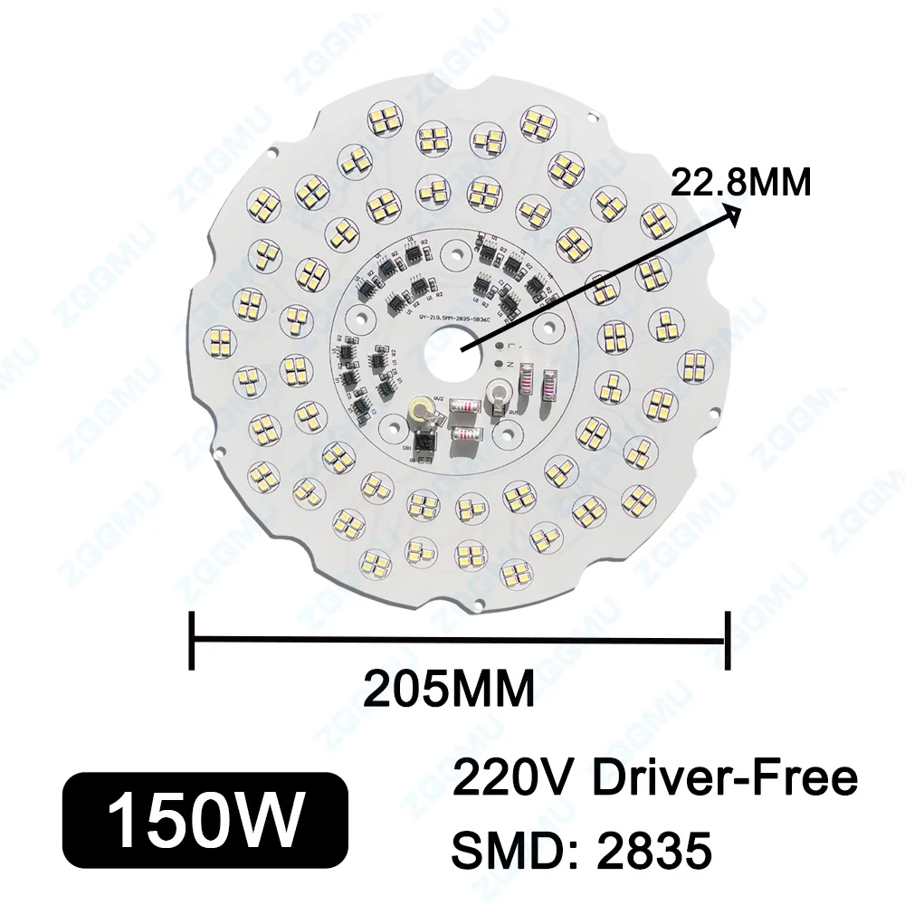 LED 100W 150W 200W Driver-Free LED Light Panel AC220V Suitable For LED Warehouse Industrial And Mining Factory PCB Light Panel - Image 5