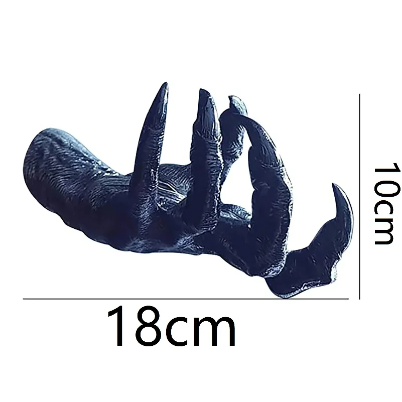 Halloween Decorative Gothic Witch Hand Statue Devil's Hand Creative Resin Decorative Hanger Hanger Wall Art Sculpture Home Decor