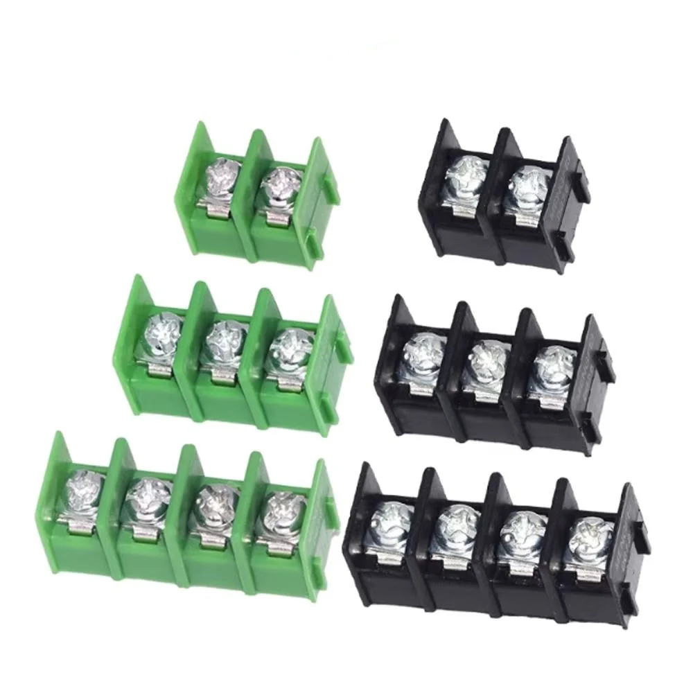 20PCS KF7.62-2P/3P/4P/6P wiring terminal green/black PCB terminal connector 7.62MM fence type spliceable