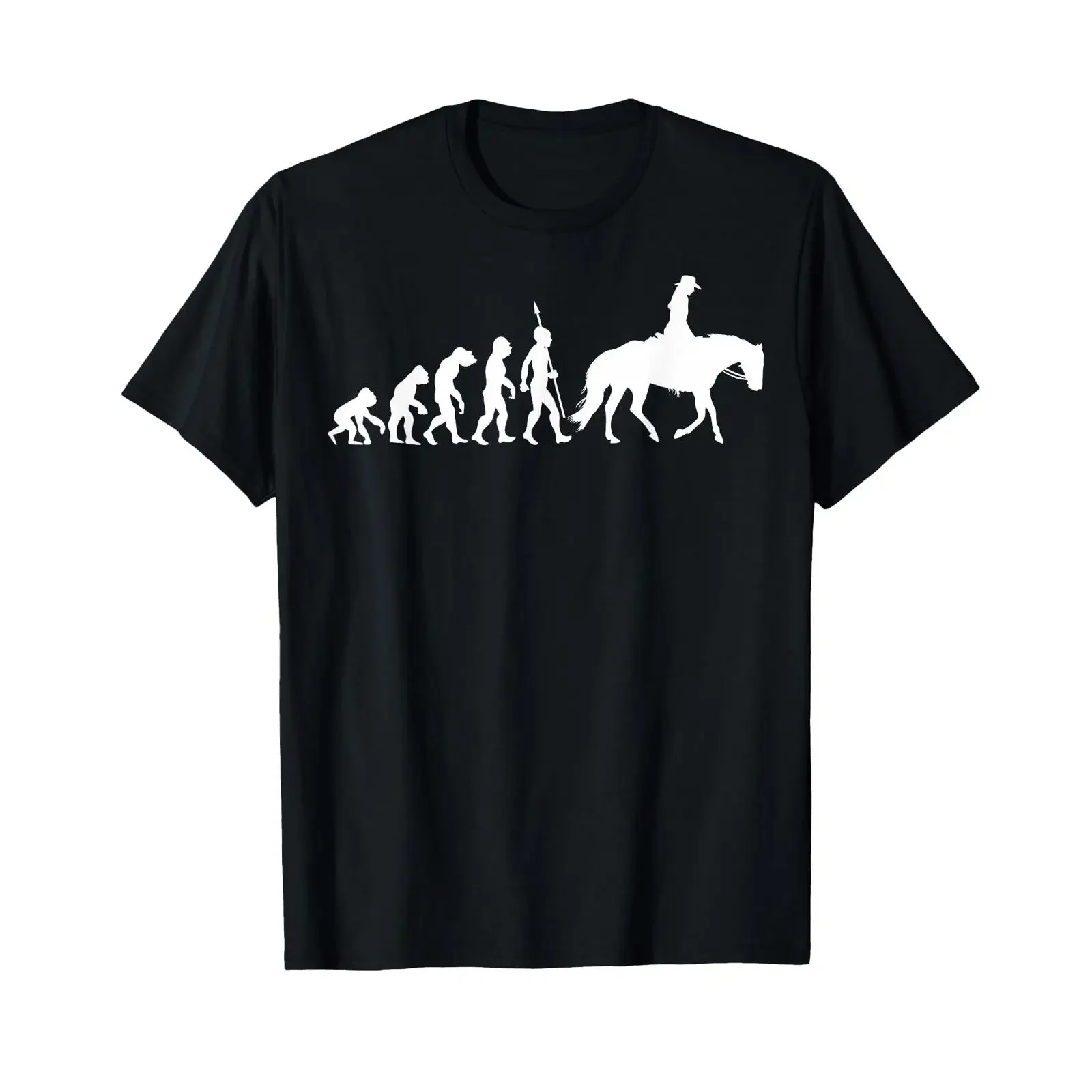 T-shirt Western Rider Evolution vintage délavé, tendance, élégant, décontracté, respirant, pour homme, à porter au quotidien, doux et légèrement fluide