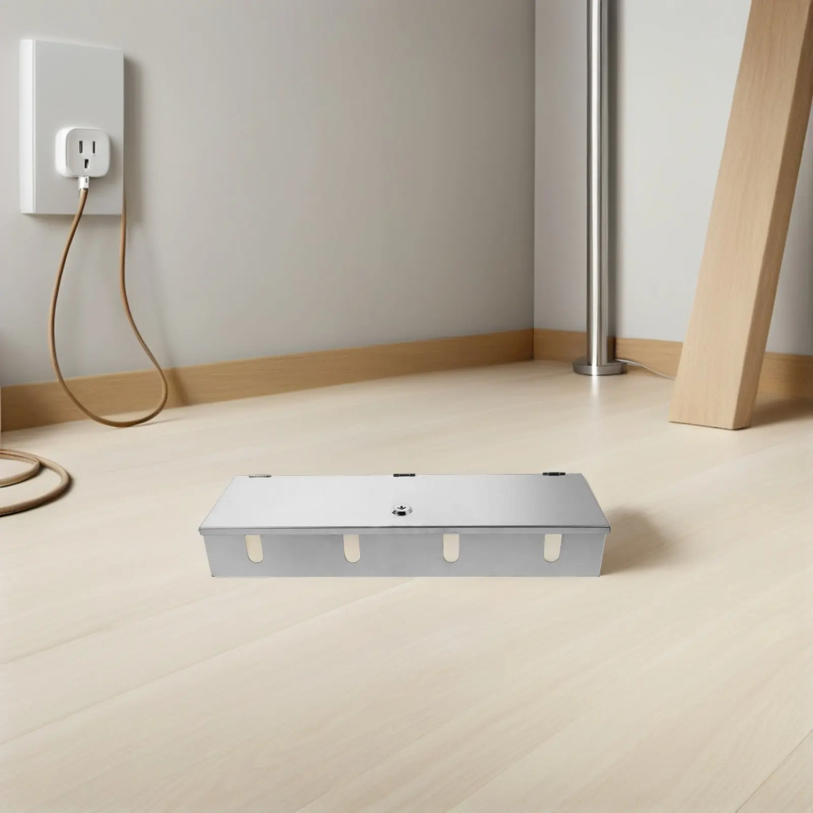 Protective Stainless Steel Lockable Socket Box Waterproof Electrical Outlet Cover Outdoor Use Heavy Duty Anti Theft Weatherproof