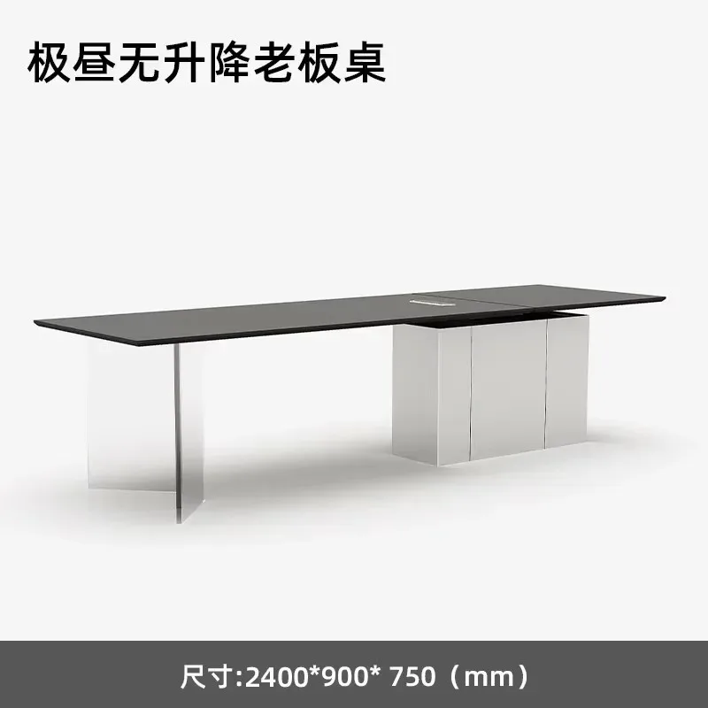 CZ-7  Intelligent Lifting Computer Desk Study Desk Simple Modern Office High-end Boss Desk And Chair Combination