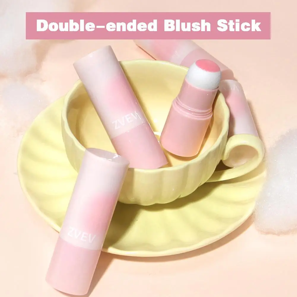 Double-Ended Blush Stick Multifunktions-Rouge-Stick Rouge Farbe Schatten Gesicht Wange wasserdicht expandieren des Make-up aufhellen matt e3h2