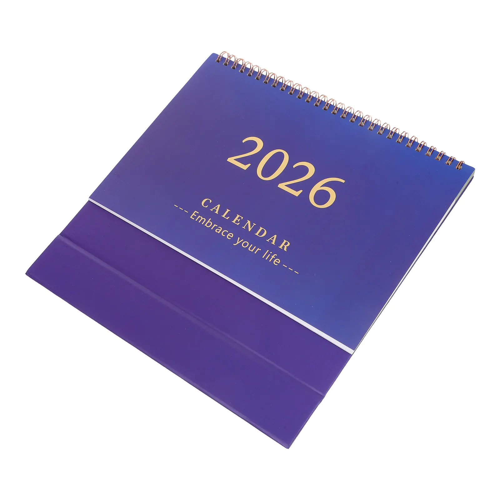 2026 Daily Flip Desk Calendar Coil Bound Thick Paper Smooth Writing Minimalist Design Full Year 2026 Coverage Office Home