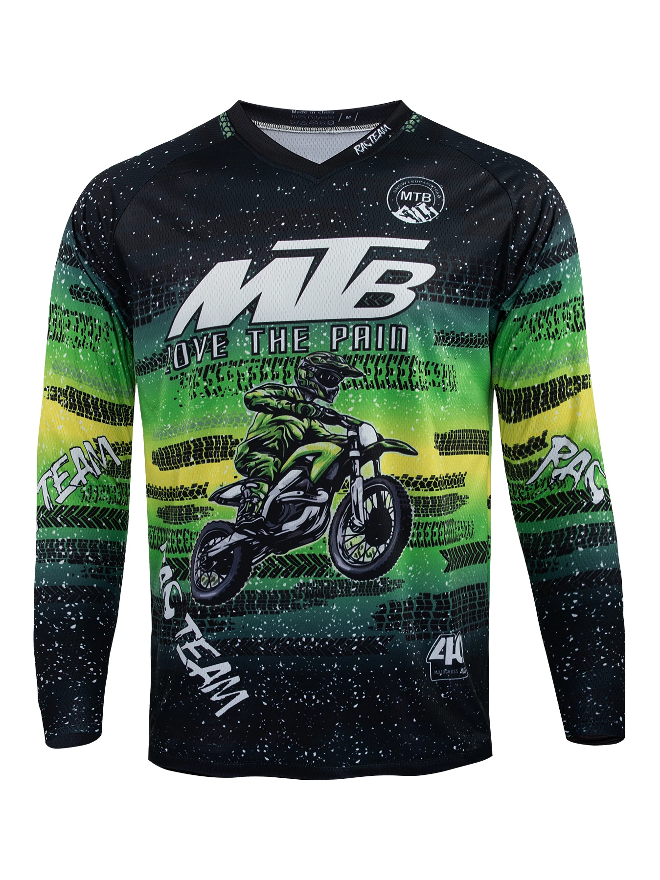 Langarm-Downhill-Trikot MTB Racing Team T-Shirt für Radfahren, Motocross und Mountainbiking, Langarm-Sportoberteil