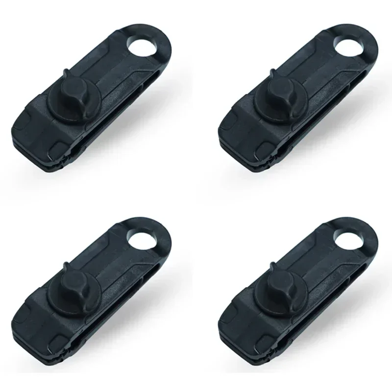 4pcs Tarpaulin Clip Reusable Portable Camping Tent Fixing Clips Spiral Locking Windproof Strong Load-bearing for Camping Hiking