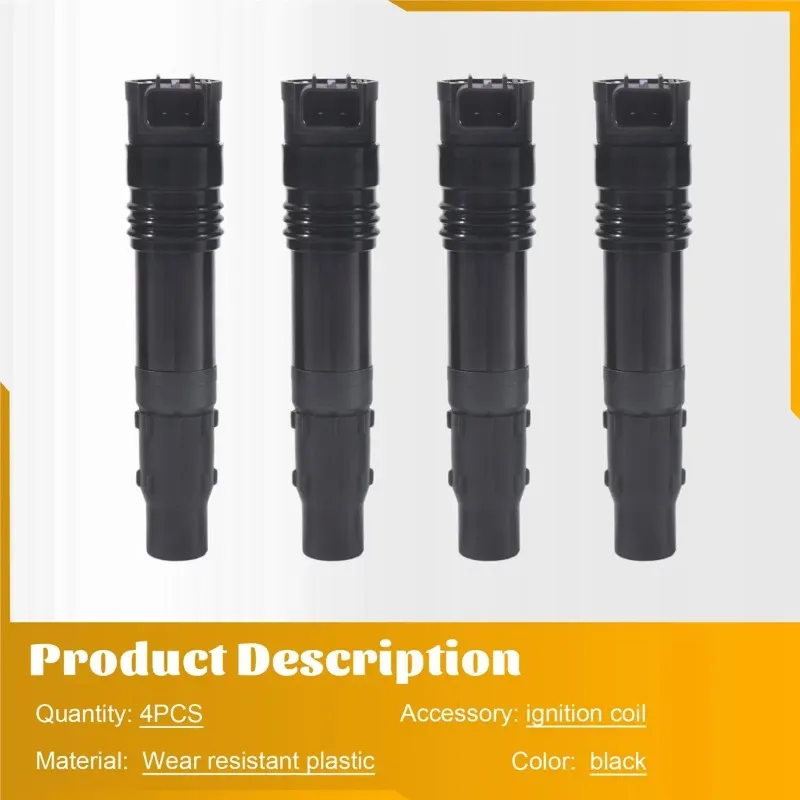 #36N Automotive Parts & Accessories,4X Ignition Coil 129700-4400 for GSX1300R GSXR1000 Hayabusa (Black)