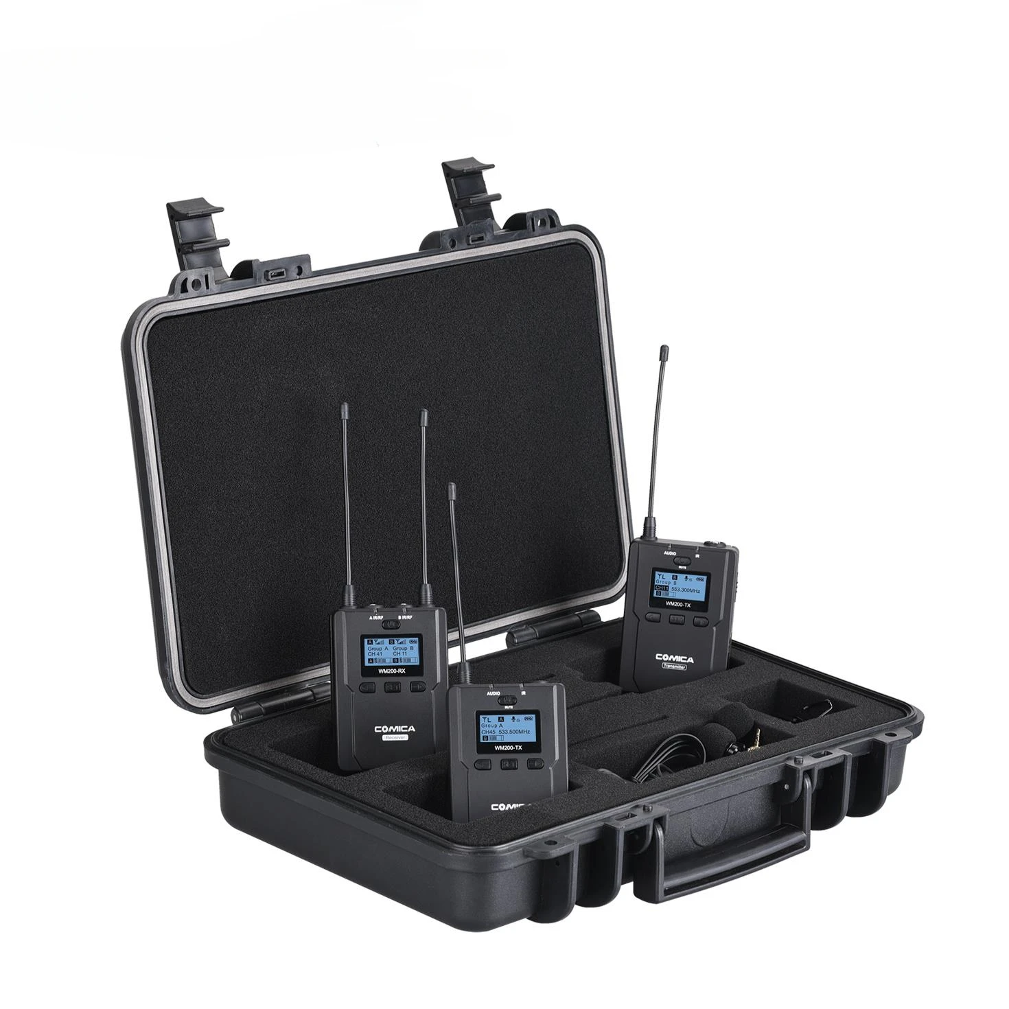 For WM200 wireless lavalier microphone, mobile SLR camera, interview microphone