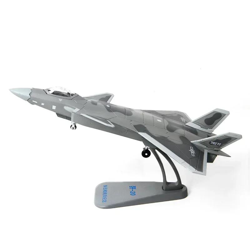 1:100 China Air Force J20 J-20 stealth fighter Model Metal aircraft Military plane Military enthusiast collection model airplane