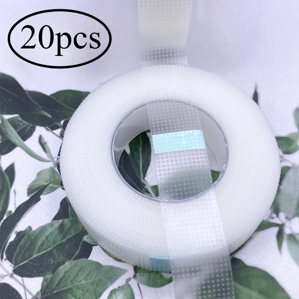 20 rolos de fita de cílios pe fita de papel de extensão de cílios respirável pe remendos adesivos sob almofada de olho enxertia fitas atacado