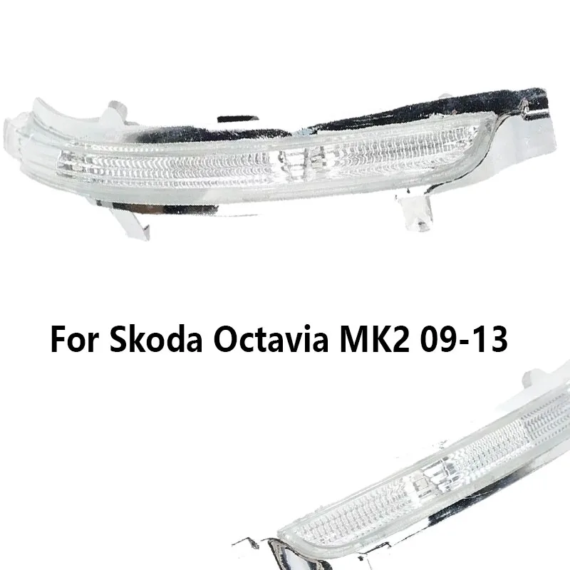 2pcs Car LED Side Mirror Indicator Lights for Skoda Octavia MK2 09-13 Right & Left Wing Signal Light Car Replacement Accessories