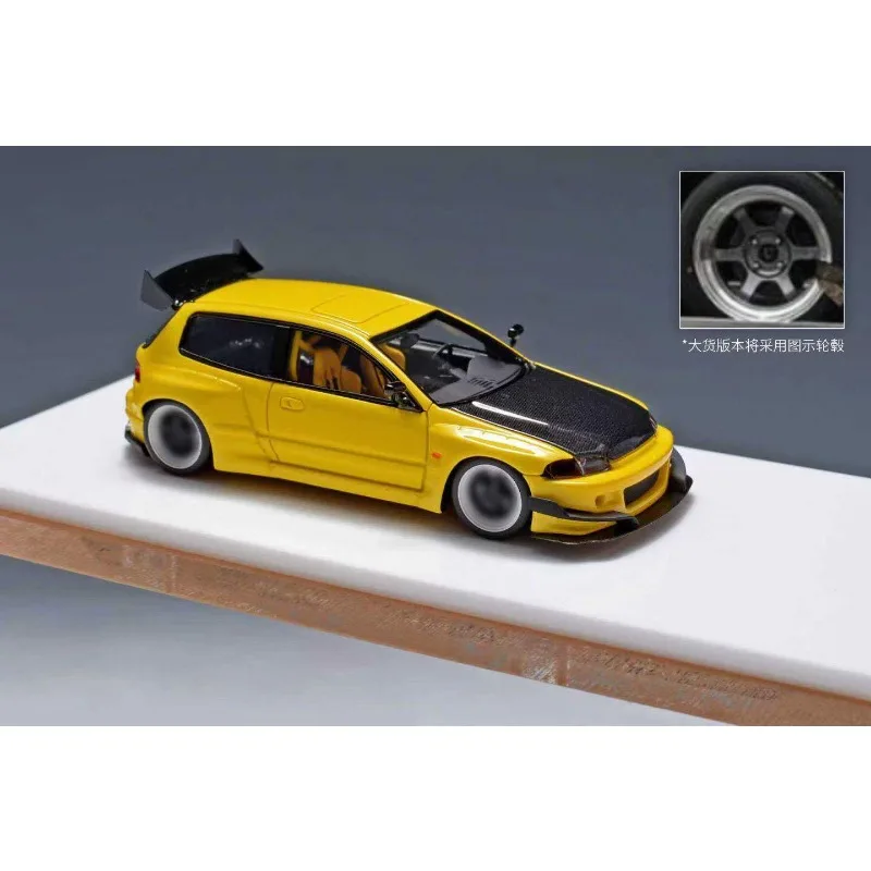 YM 1:64 Scale Honda Civic EG4 K20 Rocket Rabbit Resin Car Model view 3