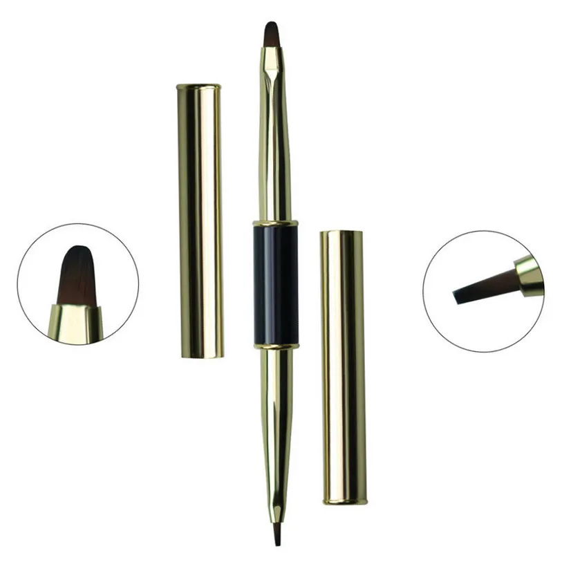 1/7PCSDual End Nail Art Stripes Lines Liner DIY Painting Brush Liquid Powder Acrylic UV GEL Extension Builder French Drawing Pen