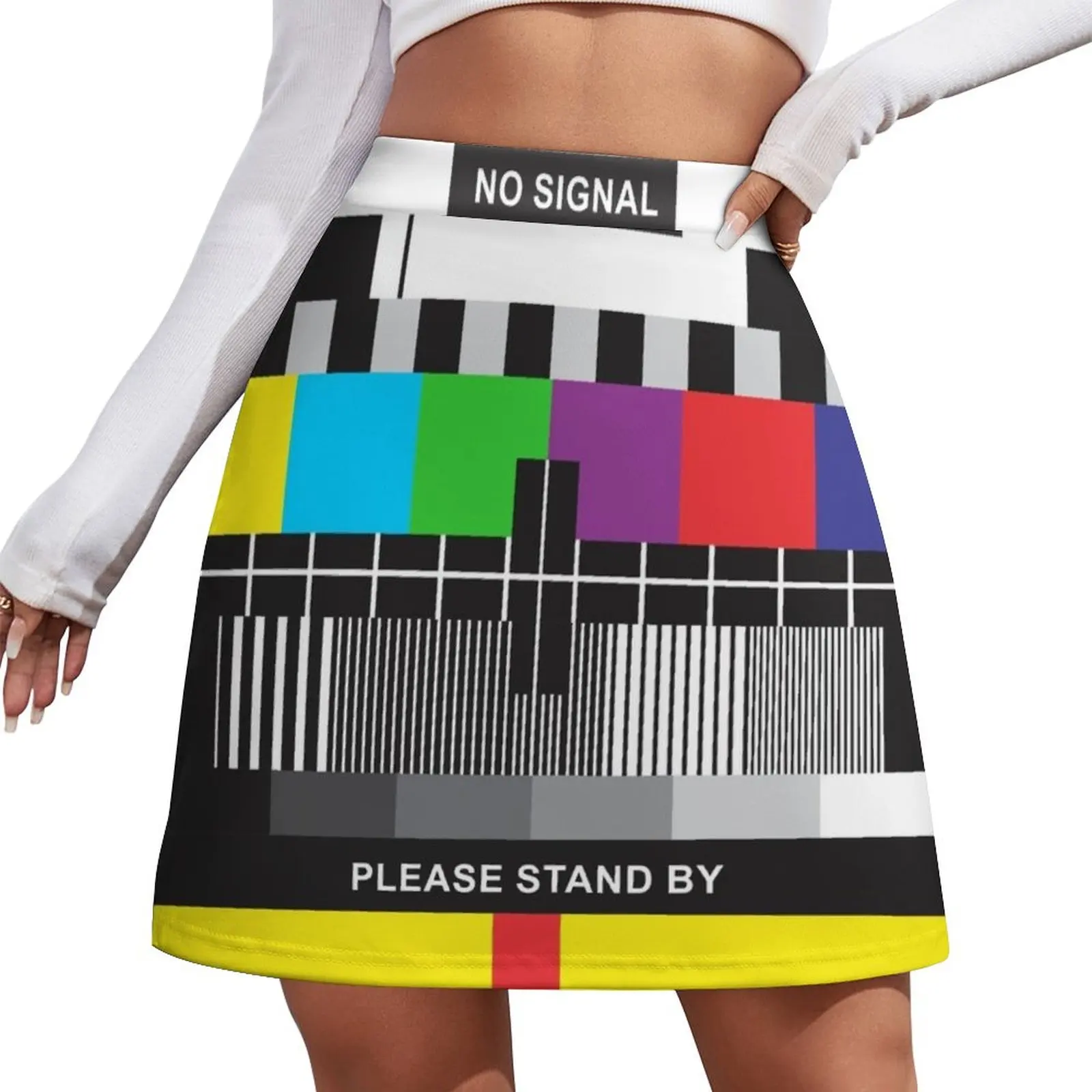 

TV No Signal Mini Skirt micro mini skirt extreme skorts for women Mini Skirt