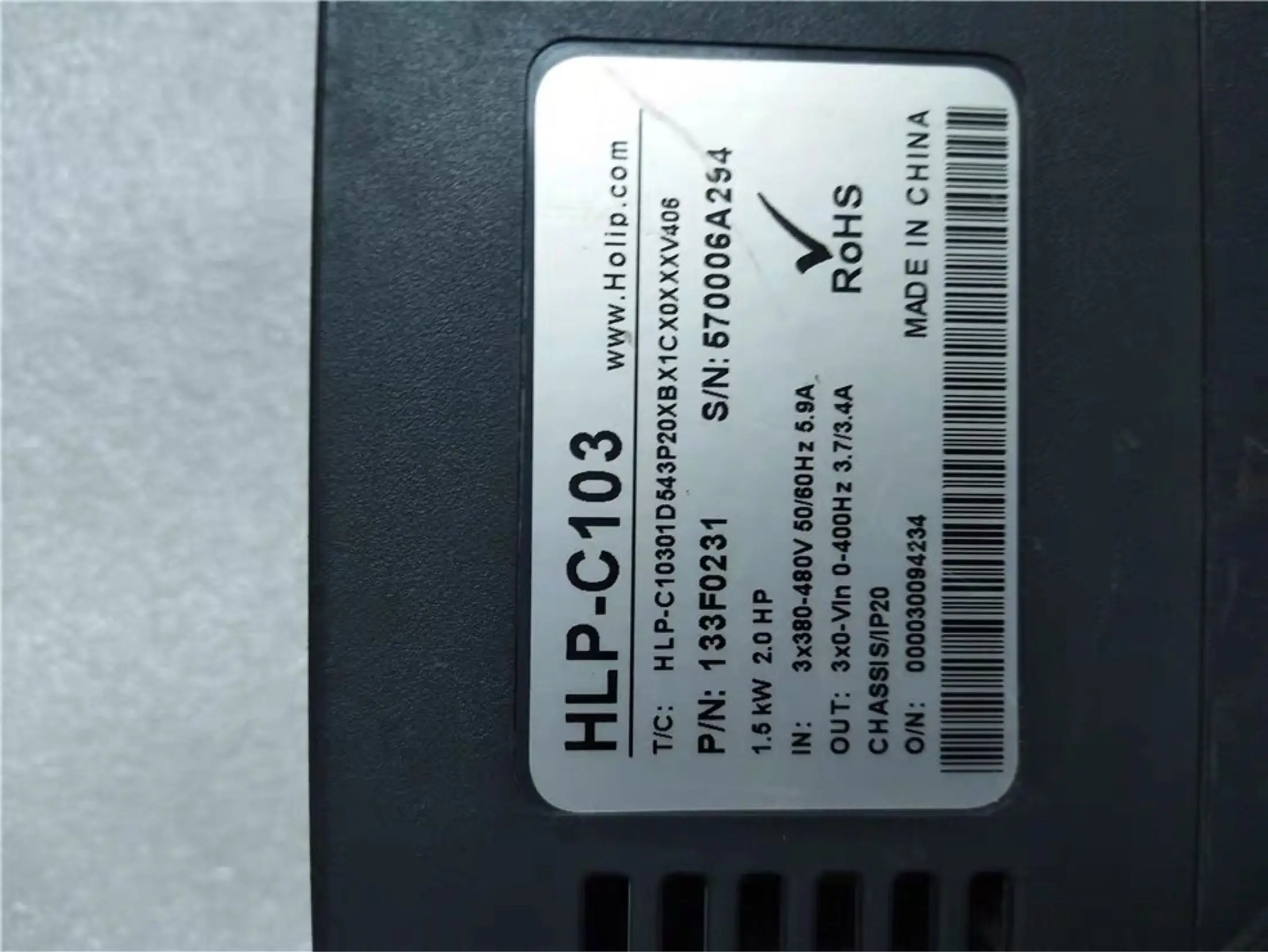 Hailip Frequency Converter HLP-C104 Series 2.2KW Three-phase 380V Mini HLP-C10402D243