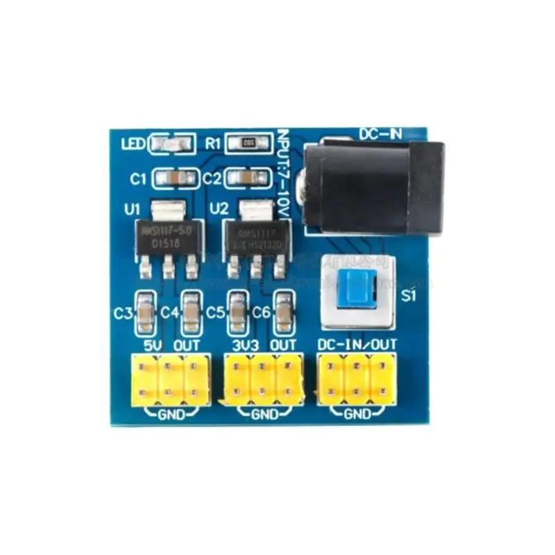 3.3/5/12V AMS1117에 대한 다중 채널 DC-DC 전압 변환 모듈 전원 공급 장치