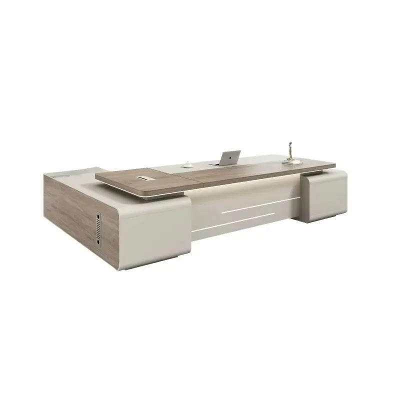 Reception Luxury Office Desk Aesthetic Organizer Modern Executive Office Desk Standing L Shaped Escritorio Oficina Furniture - view 6
