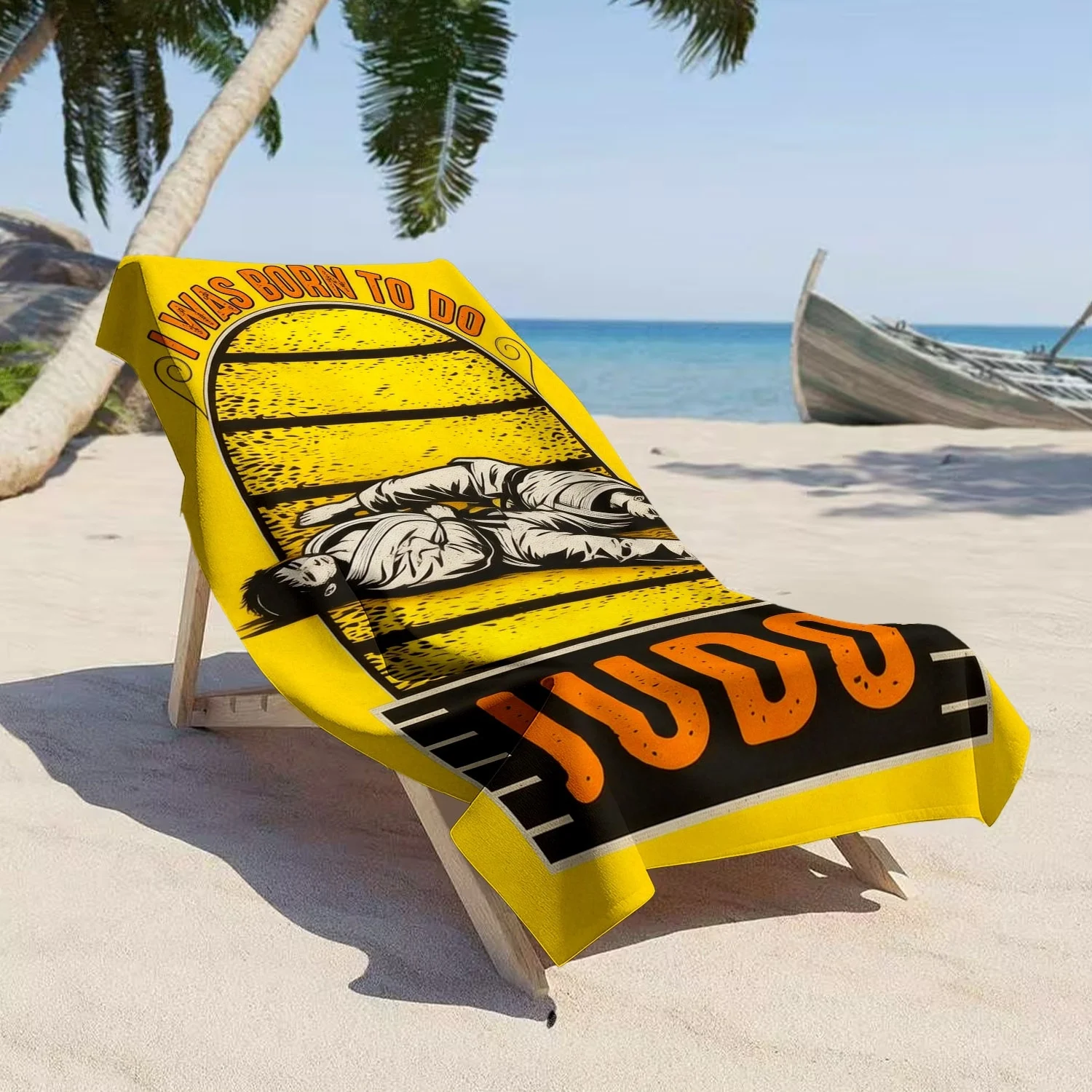 Vintage Judo Beach Towel, 