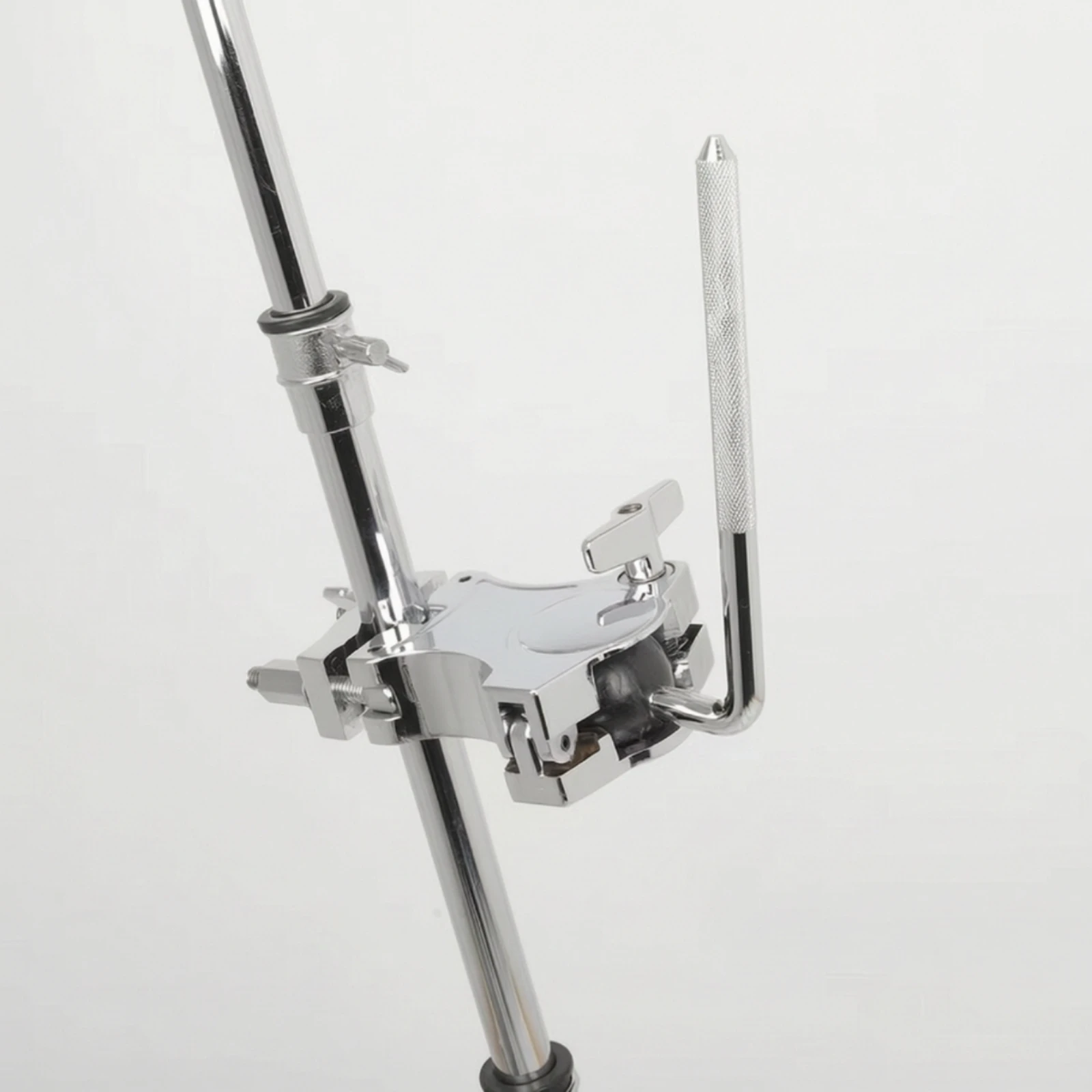 Drum Tom Clamp with L-Rod Sturdy Drum Mounting Clamp with Ball Joint L-Rod Tom Mount Secure Percussion Mounting Bracket