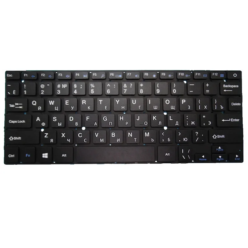 

Сменная клавиатура для ноутбука Bravis NB131 NB133 13.3 без рамки, черная, русская, RU