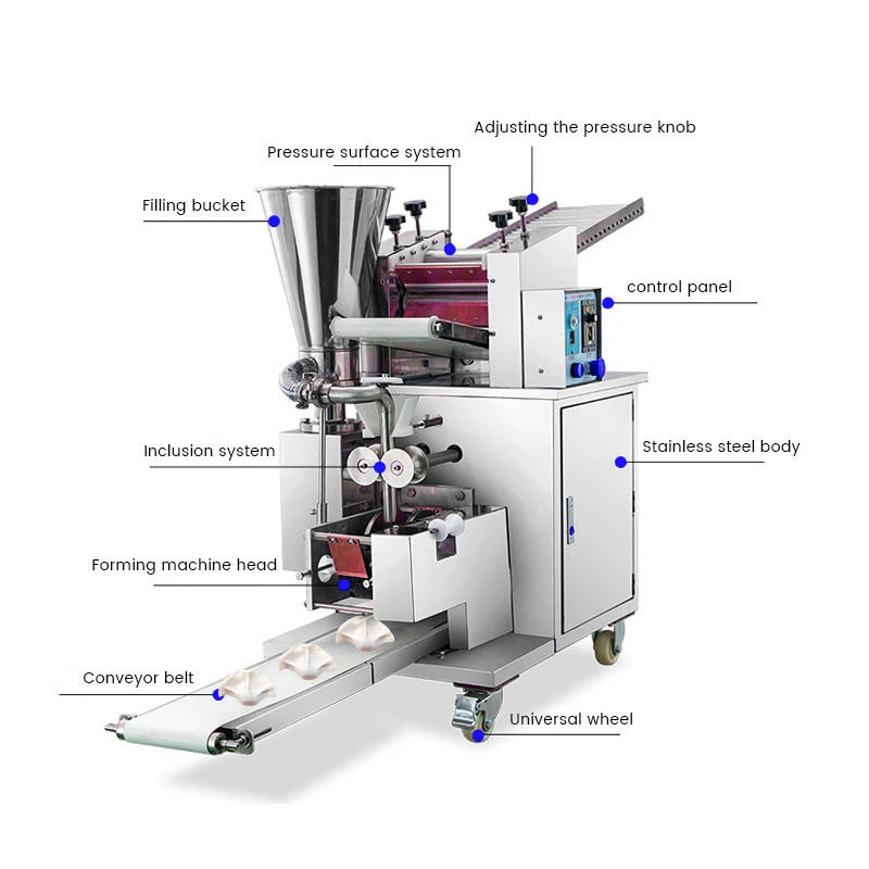 France Automatic Newest Type Pie Empanada Making Machine Pelmeni Samosa Maker Dumpling Filling Machinery for Sale