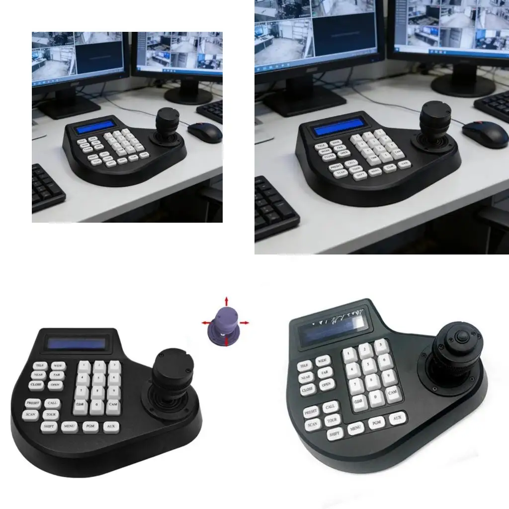  PTZ Camera Joystick Controller With Long Distances RS485 Communication LCD