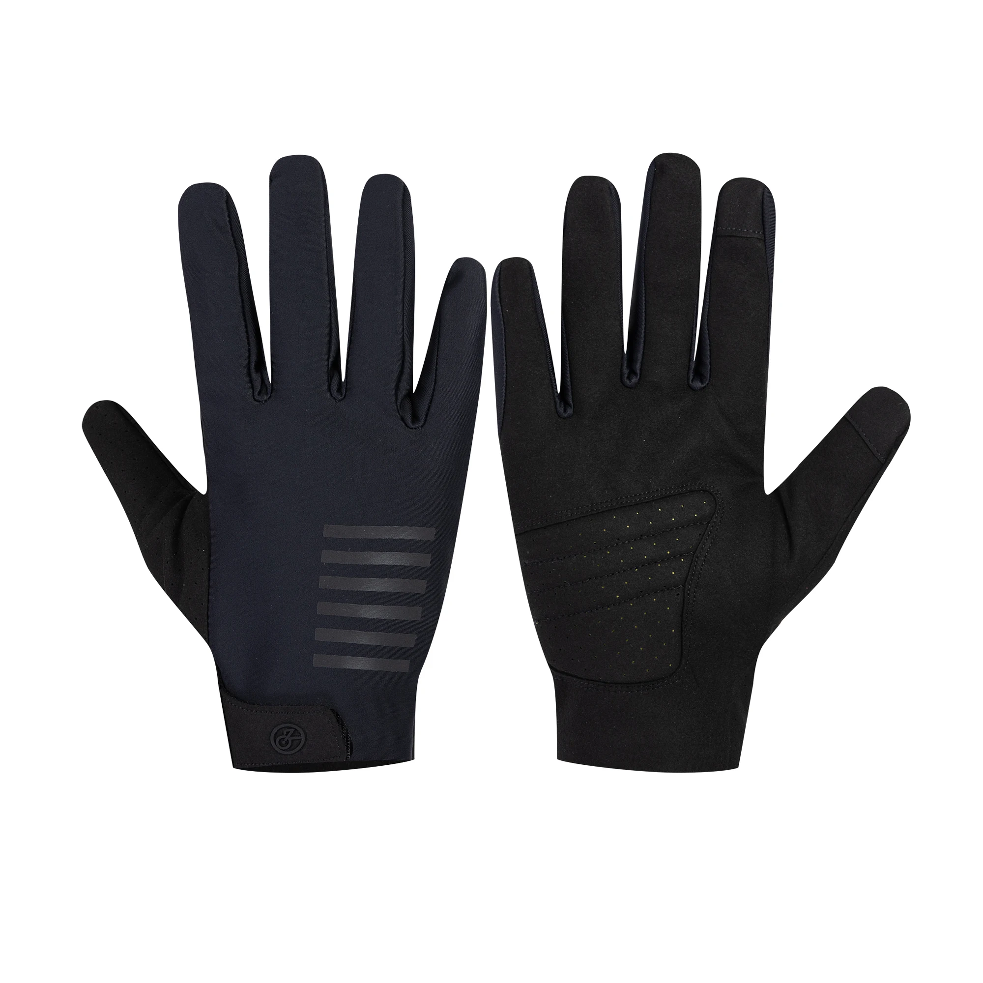 YKYWBIKE Herbst-Winter Vollfinger-Fahrradhandschuhe, Thermofleece, winddicht, Touchscreen-fähig, XRD stoßdämpfend, MTB-Rennradhandschuhe – Detail 3