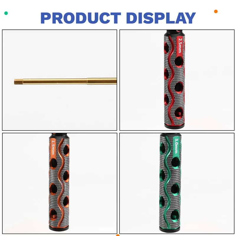 Hex Screw Driver Screwdriver Set 1.5Mm 2.0Mm 2.5Mm 3.0Mm Hexagon Tool Kit For Racing Drone Airplanes Cars Boat RC Parts
