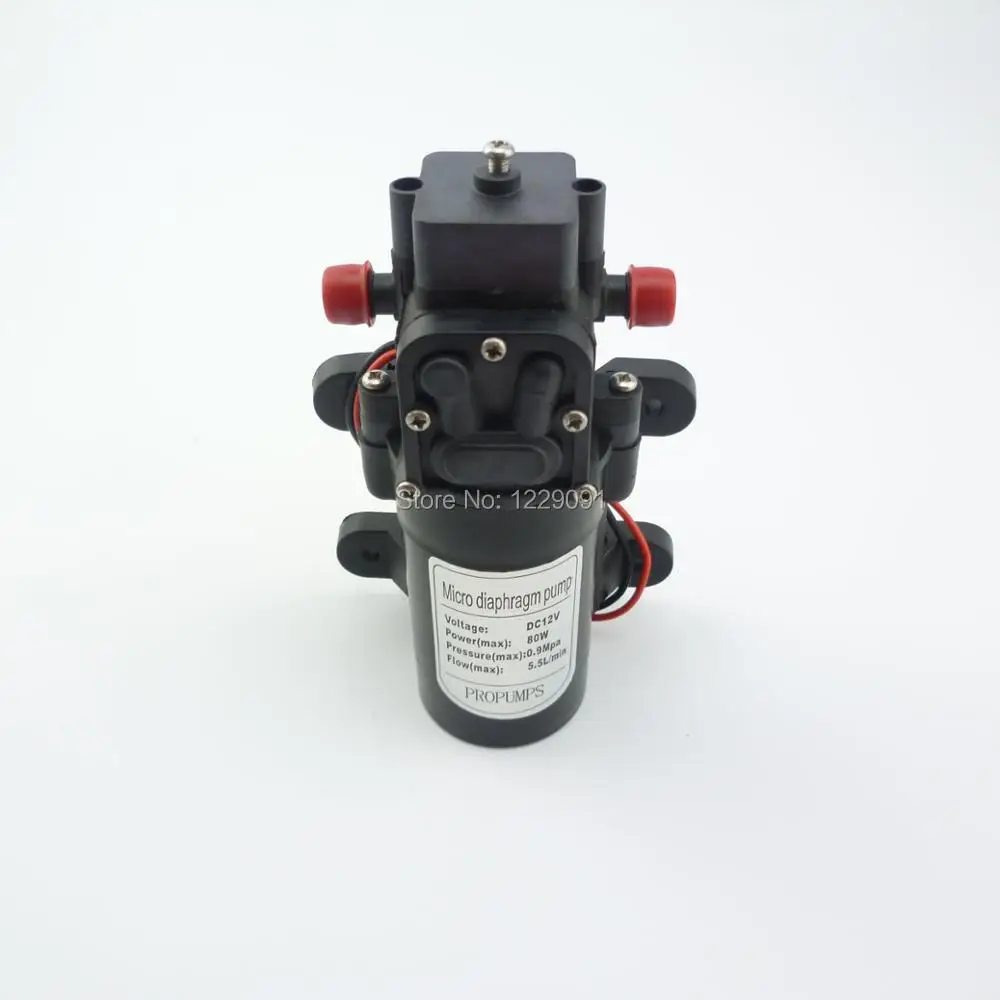 1pcs Self Priming Small Diaphragm Water Pump 12v Return Valve Type 80w 5.5L/min