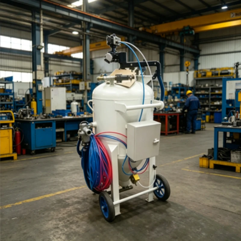 

Industrial Sandblasting Machine, Portable Sandblaster for Metal Surface Cleaning & Descaling
