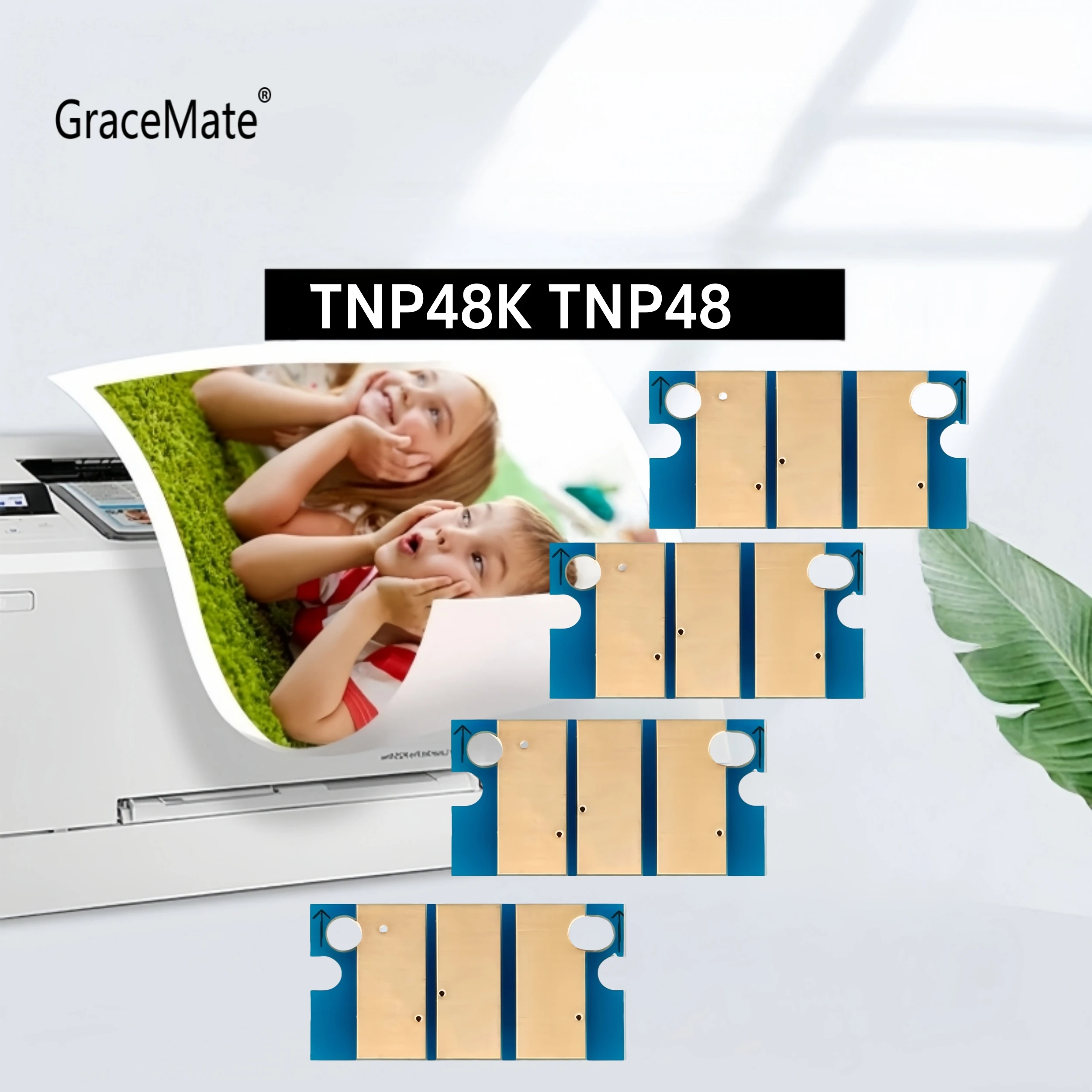 3 ชุด 12 ชิ้นชิปหมึกทั่วโลก TNP48K TNP48 KCMY ตลับหมึกชิปสําหรับ Konica Minolta Bizhub C3850 3350 Developineo 3350 3850