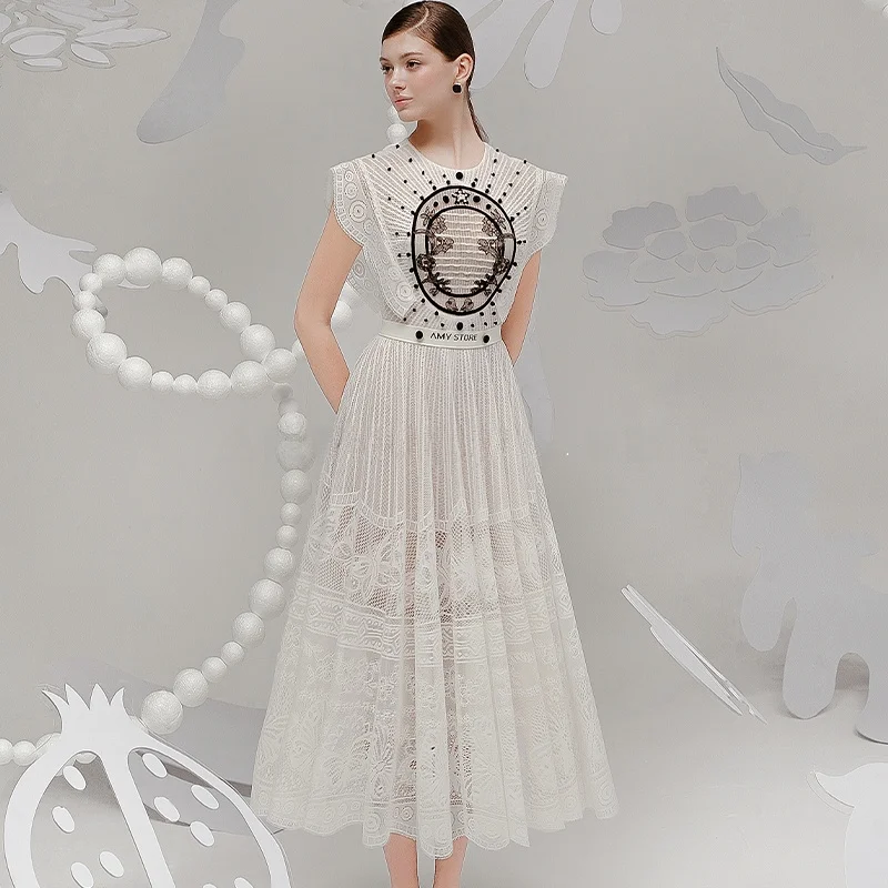 2024 Amy Long Lace … - image